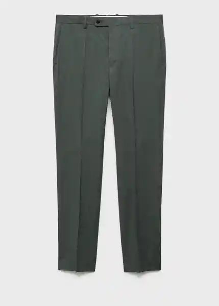 Pantalón Milan Verde Talla 42 Hombre Mango