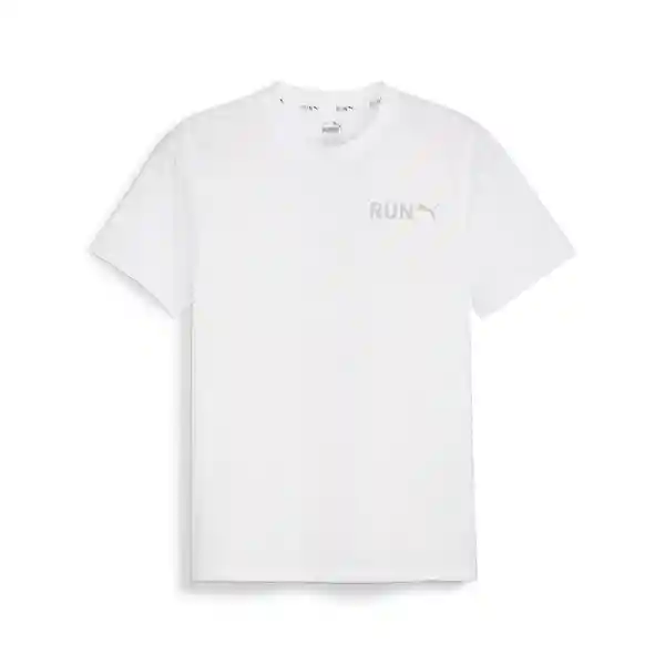 Puma Camiseta Mens Graphic Run Vertical Tee Hombre Blanco S