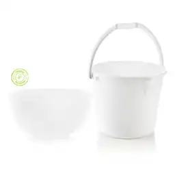 Estra Set Balde 10 L + Ponchera Blanco de 3.5 L