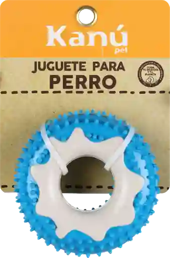 Kanu Juguete Para Perro Rubber Azul Con Blanco