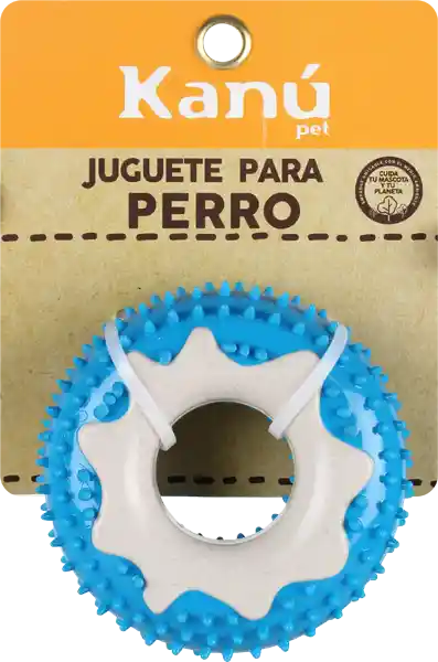 Kanu Juguete Para Perro Rubber Azul Con Blanco