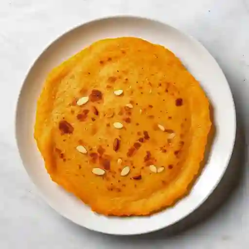 Arepa de zanahoria con almendras