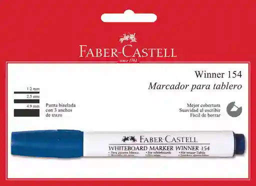 Faber Castell Marcador Borrable Azul