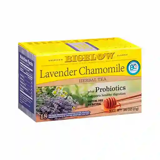 Bigelow té Herbal Lavander Chamomile Más Probióticos