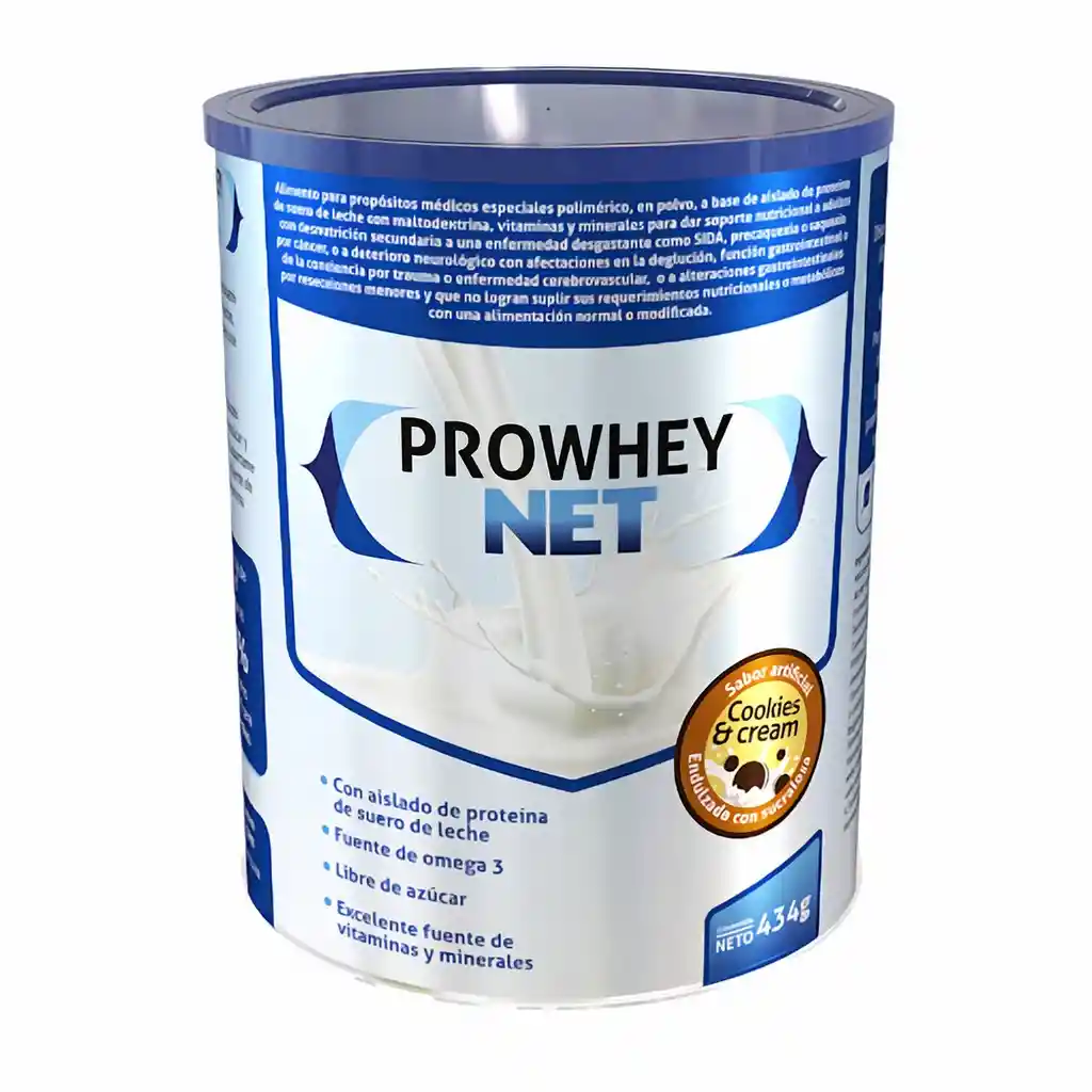 Prowhey Net Alimento en Polvo Sabor Cookies & Cream