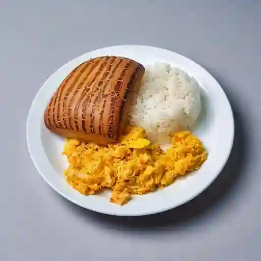 Huevos Al Gusto con Arroz y Chocolate