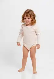 Body Manga Larga Bebita 3/6 Meses-estamp 1