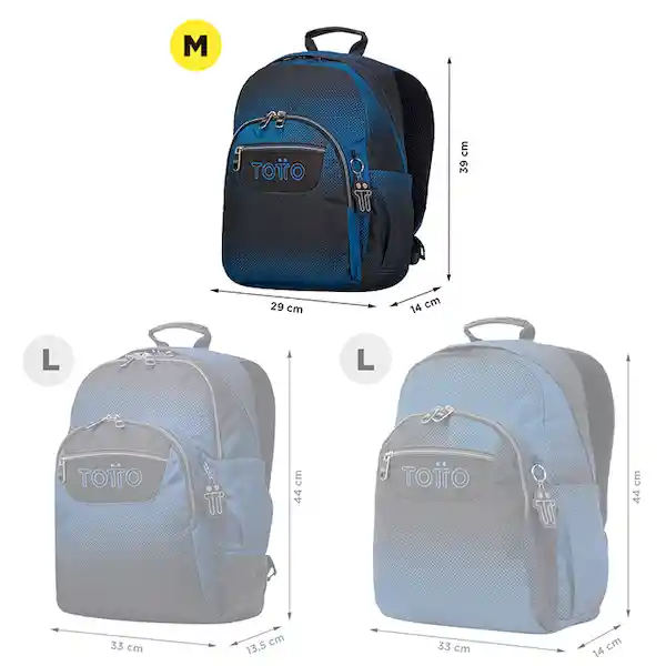 Morral Gommas Color Negro / Azul 4CJ Totto