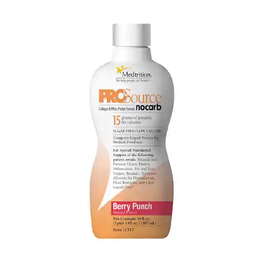 Proteína Líquida Prosource Nocarb Sabor Frutos Rojos Frasco