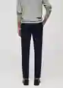 Pantalón Bologna Navy Talla 44 Hombre Mango