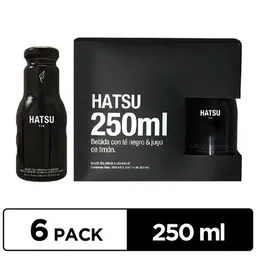 Té Hatsu Negro 6 Pack Botella x 250 ml