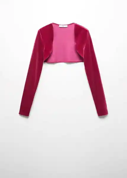 Cárdigan Xman Fucsia Talla S Mujer Mango