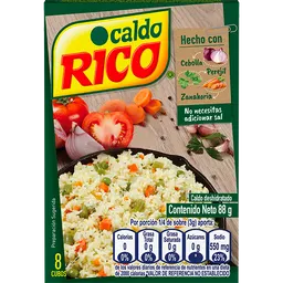 Caldo RICO® de verduras deshidratado caja x 8 cubos x 88gr