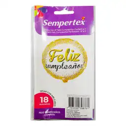 Globo Feliz Cumpleanos Confetti Sempertex 7703340398761