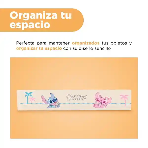 Organizador Plástico Transparente Serie Lilo & Stitch L Miniso