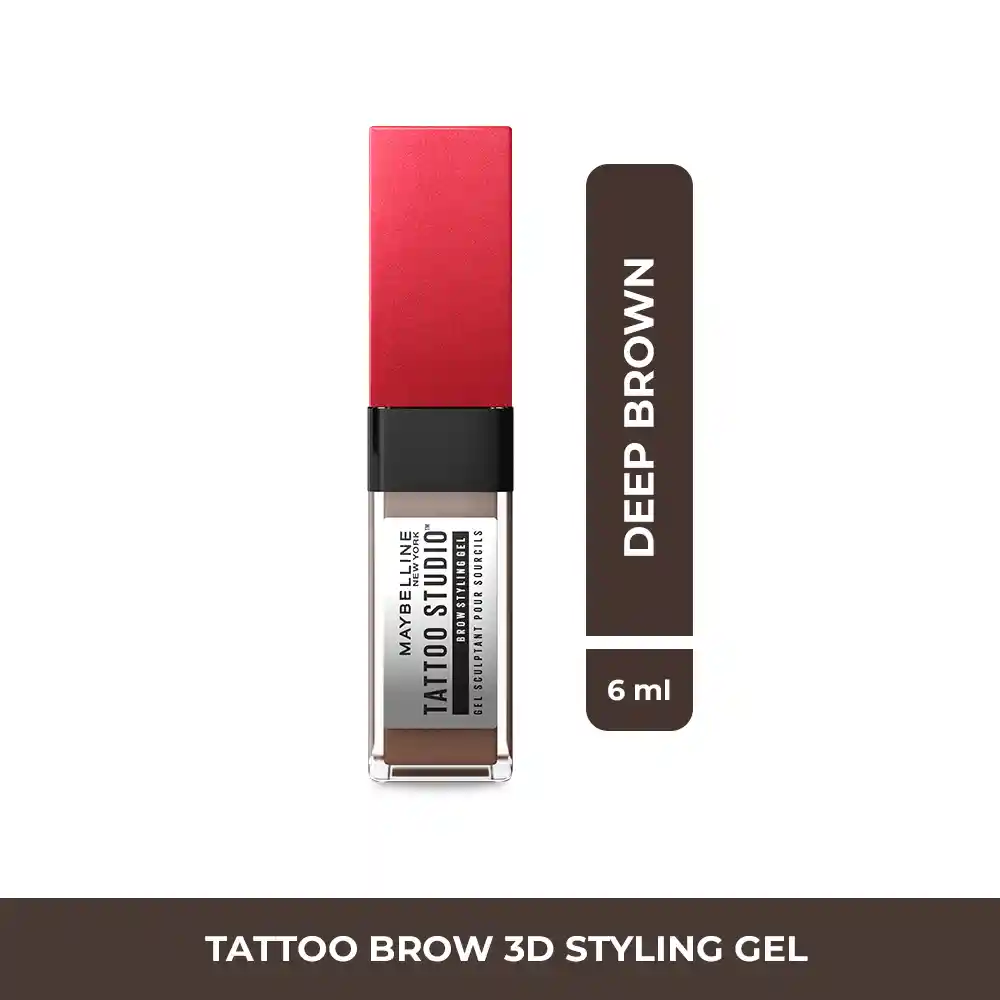 Gel De Cejas Maybelline Eye Studio Tattoo Brow 3D Deep Brown