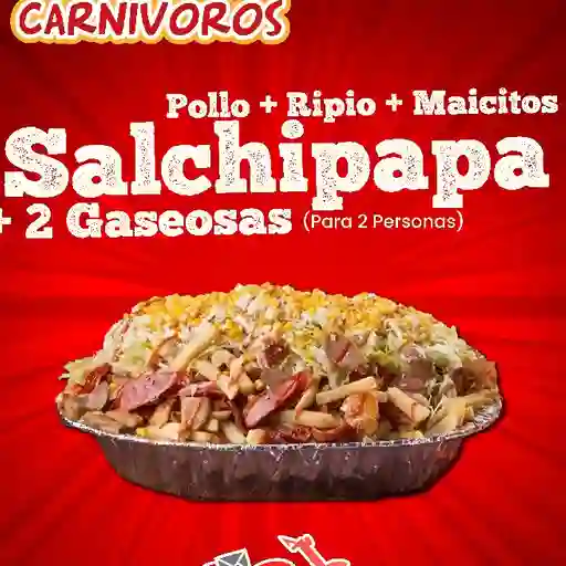 Salchipapas combo 2 personas