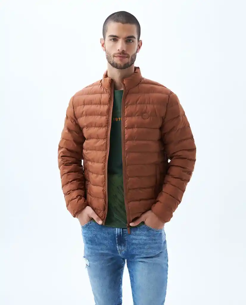 Chaqueta Abullonada Para Hombre
