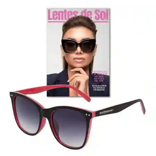 Lentes Tricolor Roja Oversize T3 Channel Prom / No Desert