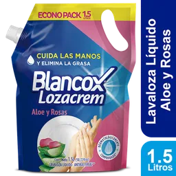 Blancox Lavaloza Líquido Lozacrem de Aloe y Rosas