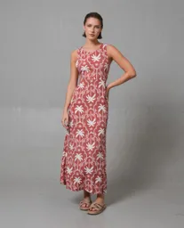 Vestido Mujer Rosa Talla M 279G004_ROS181435 Rifle