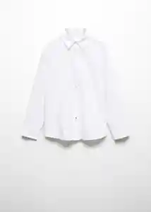 Camisa Oxfordp Blanco Talla 12 Niños Mango