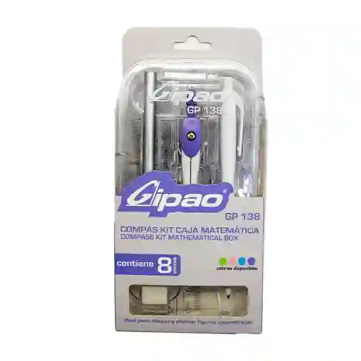 Compas Kit Caja Matematica 144 Gipao