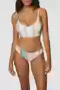 ONeill Top Bikini Baja Stripe Middles Multicolor Talla XS