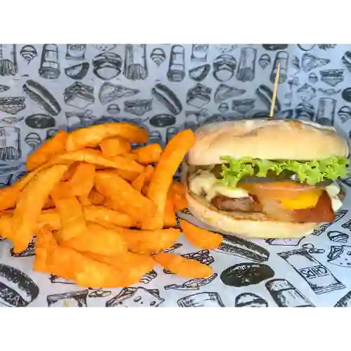 Combo Burger Sencilla con Papas