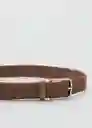 Cinturón Elastic Camel Talla 80 Hombre Mango