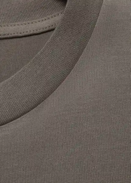 Camiseta Bellow Gris Talla S Hombre Mango