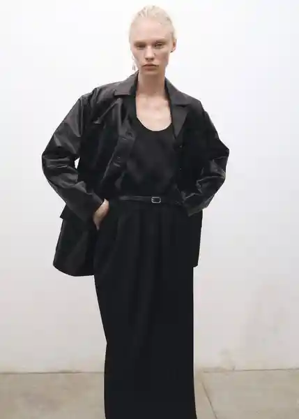 Top Bernies Negro Talla M Mujer Mango
