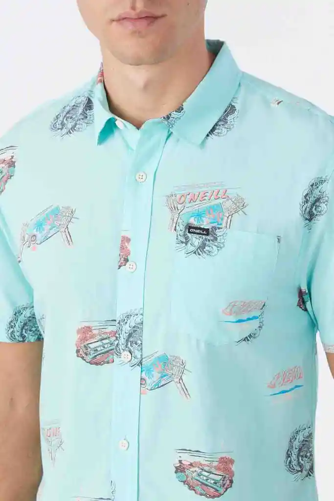 Camisa Manga Corta Modern Fit Artist Oasis Eco Hombre