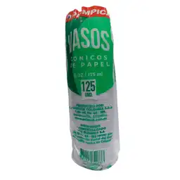 Vasos de Papel Olimpica Cónicos X125 Unds