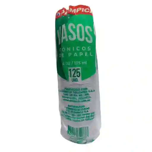 Vasos de Papel Olimpica Cónicos X125 Unds