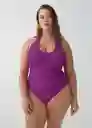 Vestido de Baño Costap Morado Talla 26 Mujer Mango