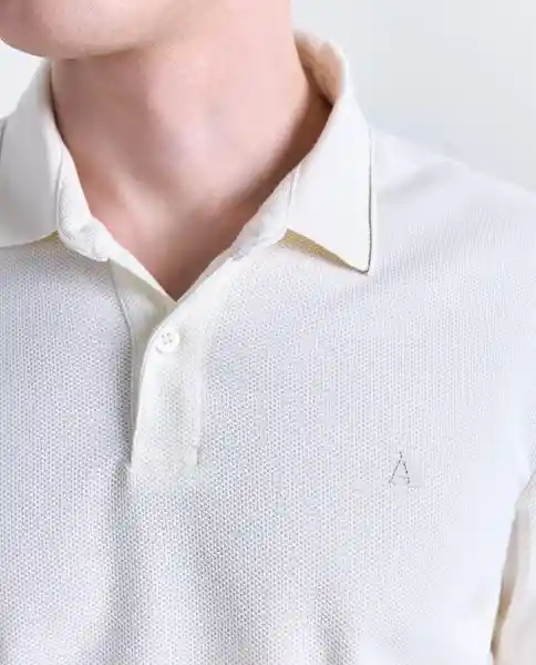 Polo Hombre Crudo Talla M 809G001_CRU110105 Americanino