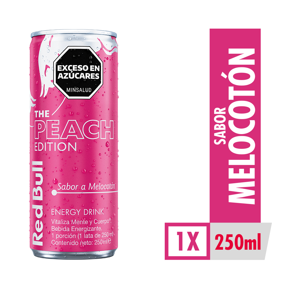 Red Bull The Peach Sabor A Melocotón 250ml