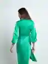 Vestido Hanny Mujer Verde Marmol Medio Talla L 572F370 Naf Naf