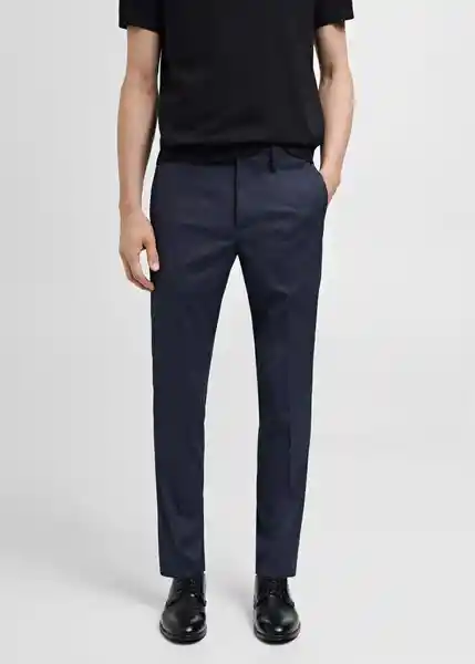 Pantalón París Indigo Talla 36 Hombre Mango