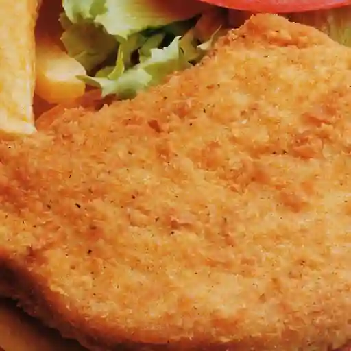 Menu infantil milanesa de pollo