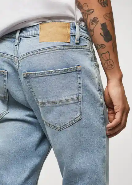 Pantalón Jean Tom Tejano Medio Talla 46 Hombre Mango