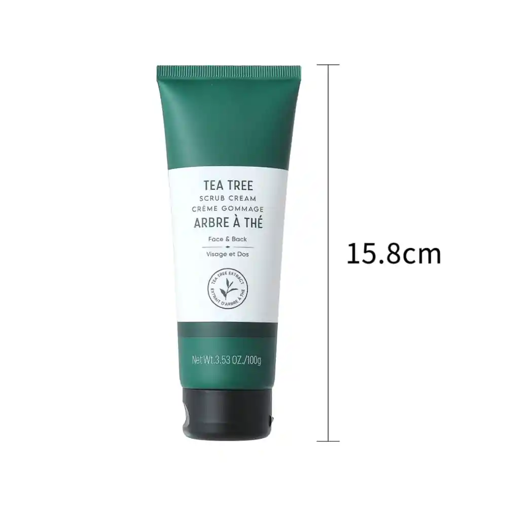 Miniso Crema Exfoliante Para Espalda y Cara Tea Tree