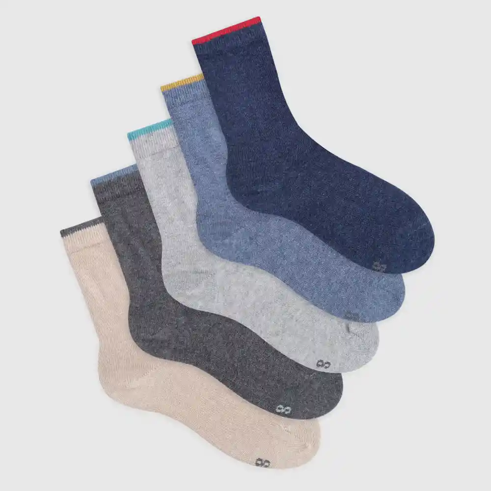 Media Tobillera Tradicional Con Algodón Kids Masculino Kidel Kd X5 Gef Talla 4-6