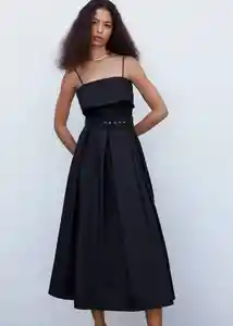 Vestido Nicola Negro Talla S Mujer Mango