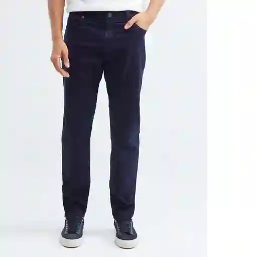 Pantalone 5 Pockets Azul Dark Ultraoscuro Talla 30 Hombre Chevignon