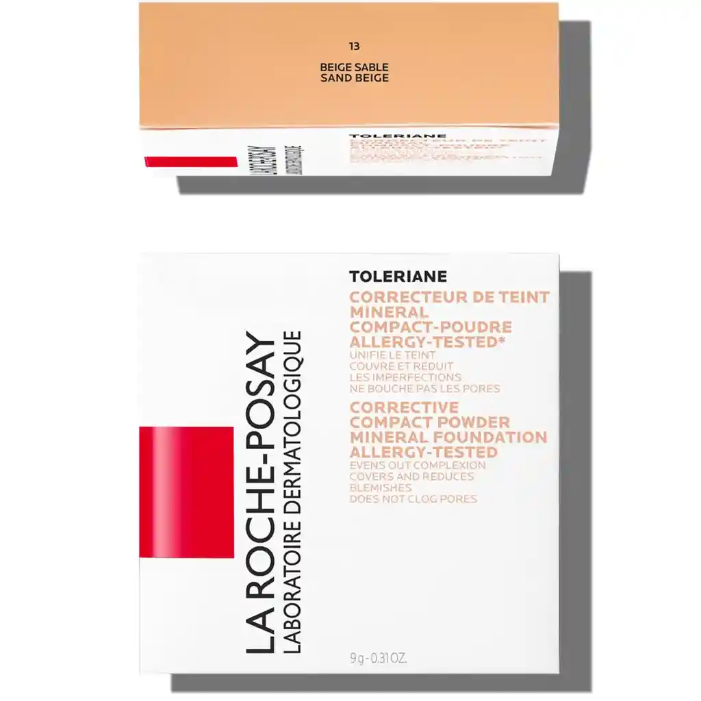 La Roche-Posay Polvo Compacto Toleriane Mineral Tono 13 Sand Beige