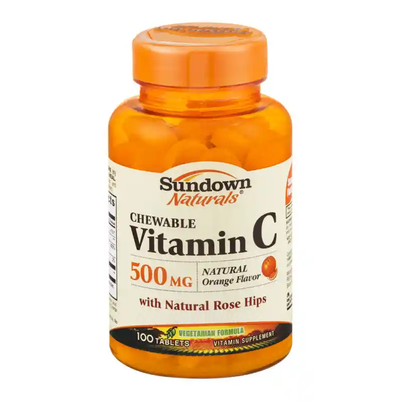 Sundown Naturals Vitamina C Sabor Naranja Masticable 