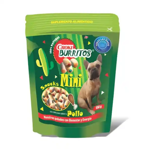 Furry Pets Alimento Para Perro Croki Burritos Mini