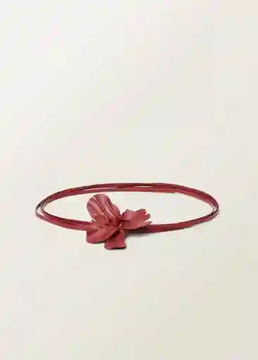 Cinturón Selene Rojo Talla M Mujer Mango